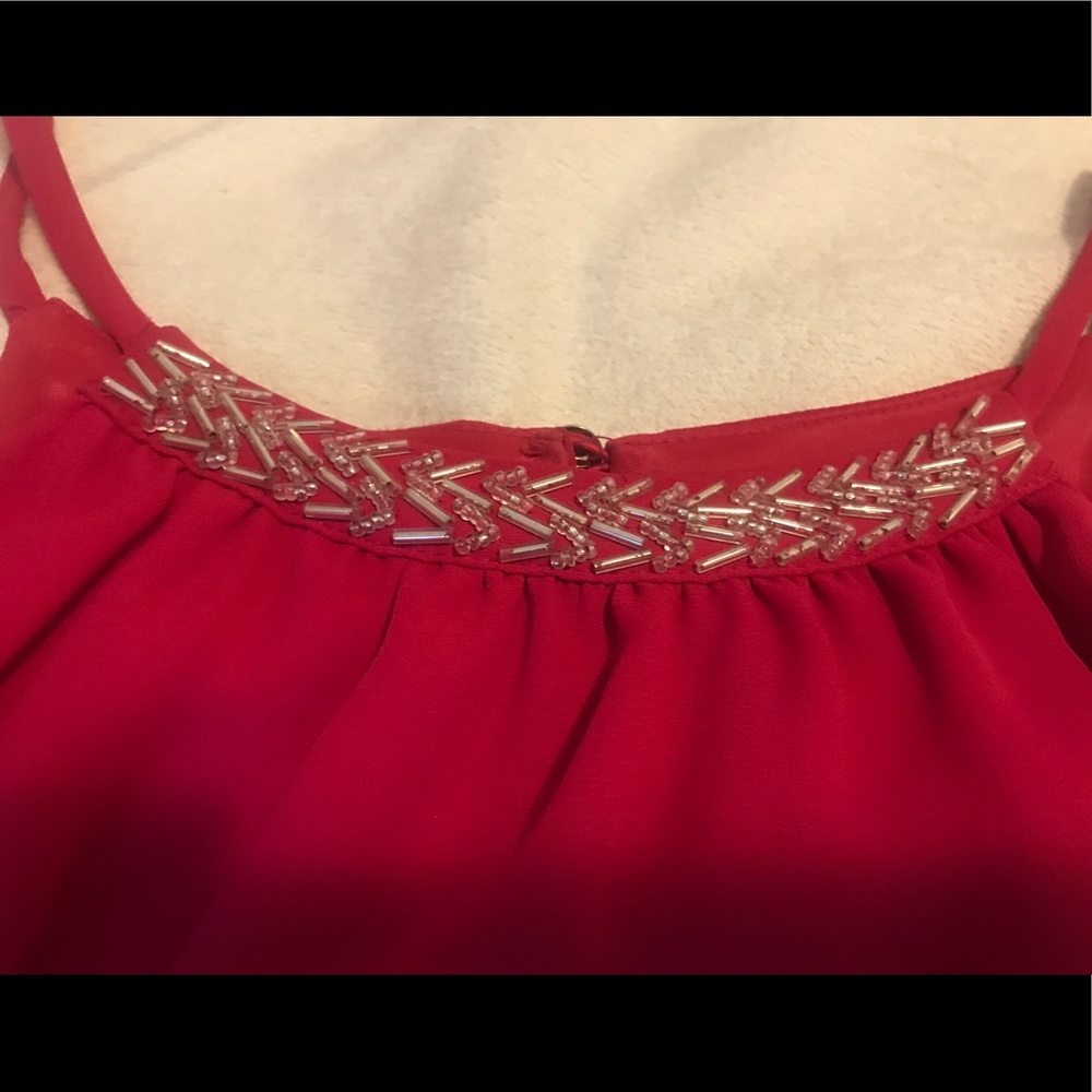 Guess Red Sleeveless Top - Picture 6 of 9